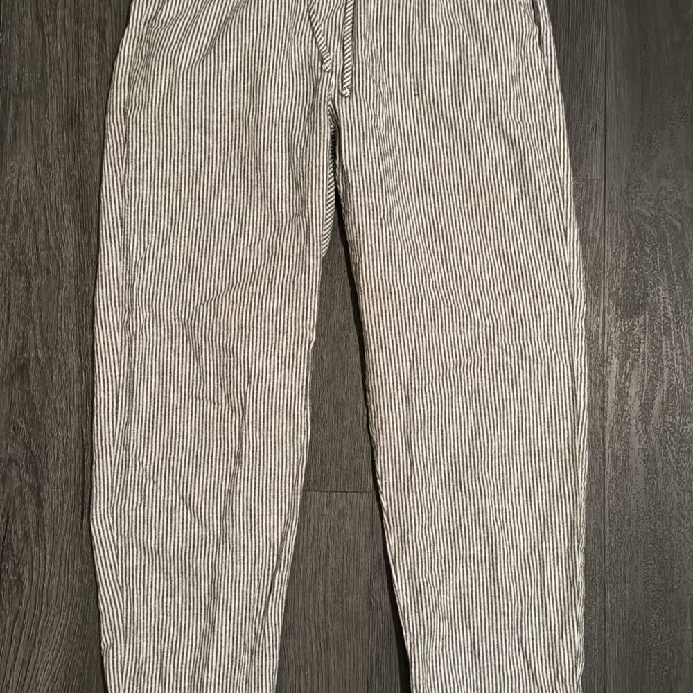 Striped Black and White Pants